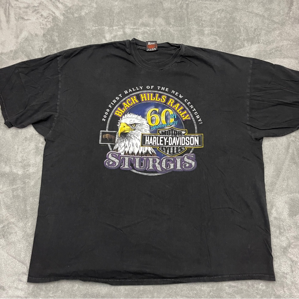Harley-Davidson Black Sturgis 60th Rally Eagle Graphic Tee